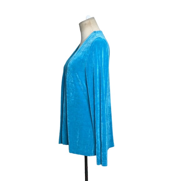 Ronni Nicole blue long sleeves open front cardigan size M - Picture 2 of 7
